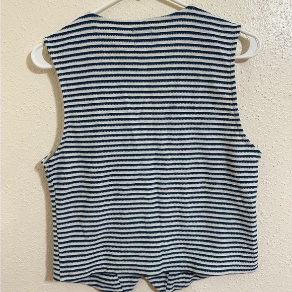 Zara 2 Piece Striped Vest And Wide Leg Pants Co-ord Set Sizes (Pant L - Vest M) - Picture 6 of 16